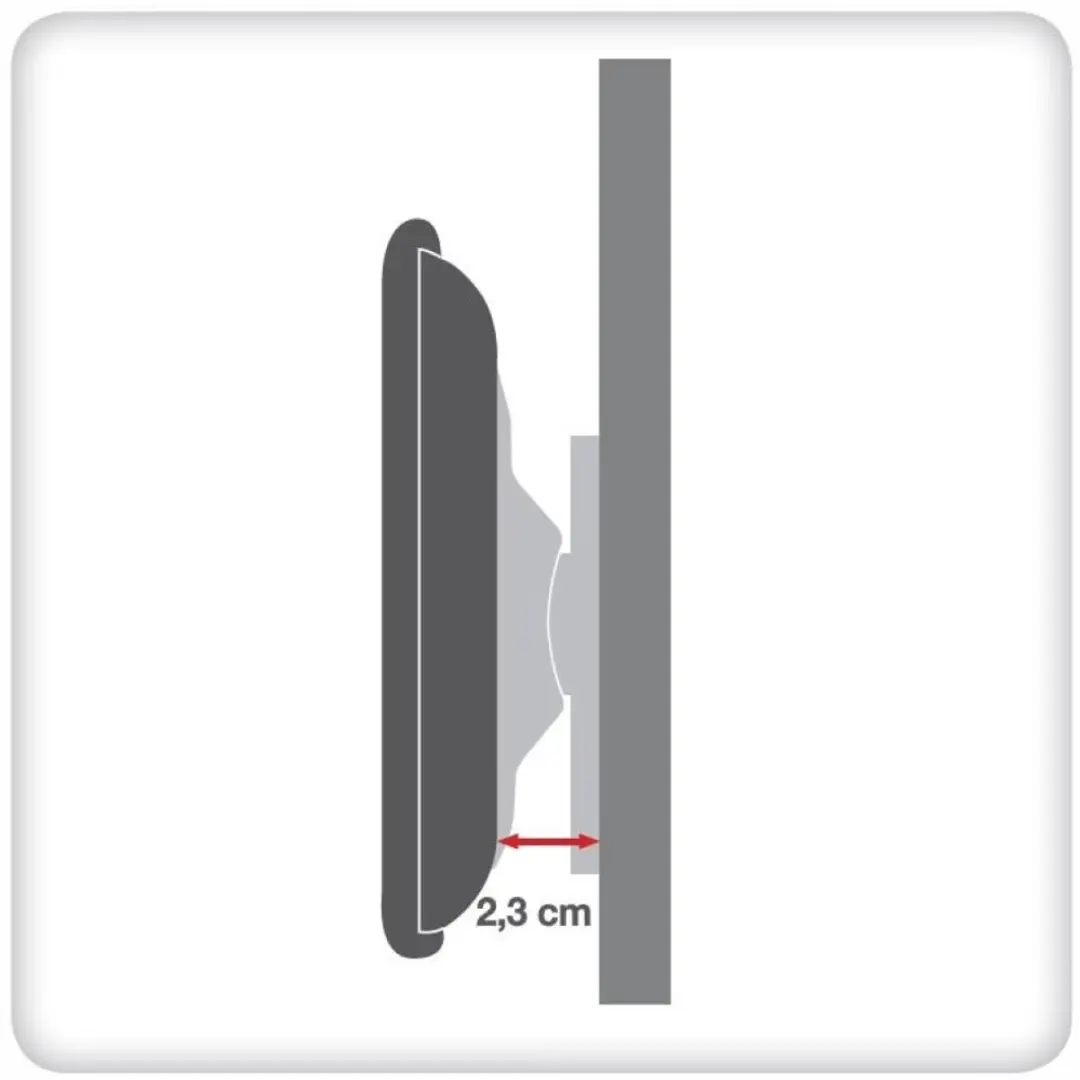 Techly ICA-PLB 140M TV Muurbeugel 32-55 inch - Zwart - afbeelding 2 van 6