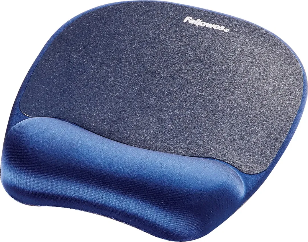 Fellowes Muismat met polssteun Blauw - Memoryfoam