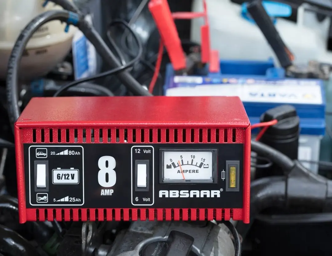 Absaar Acculader 6V/12V - 8A - 5-80Ah - afbeelding 2 van 6