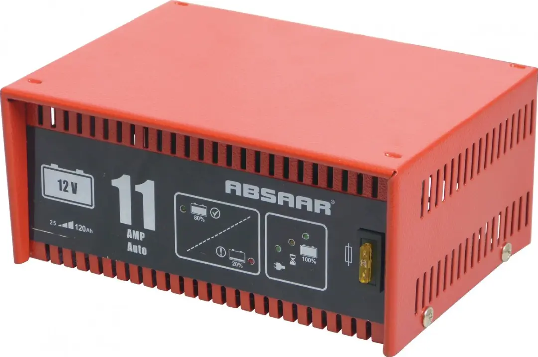 acculader 12 Volt 25-120 Ah 11 Ampère rood