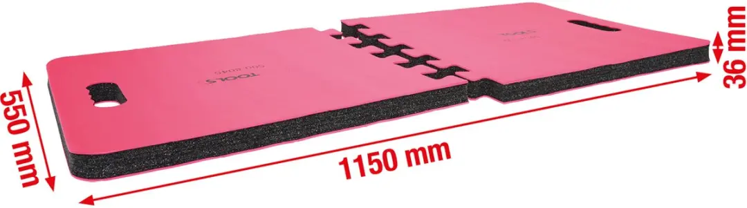 KS Tools 500.8045 Knieplank - 1150x550x36mm - Rood - afbeelding 2 van 6