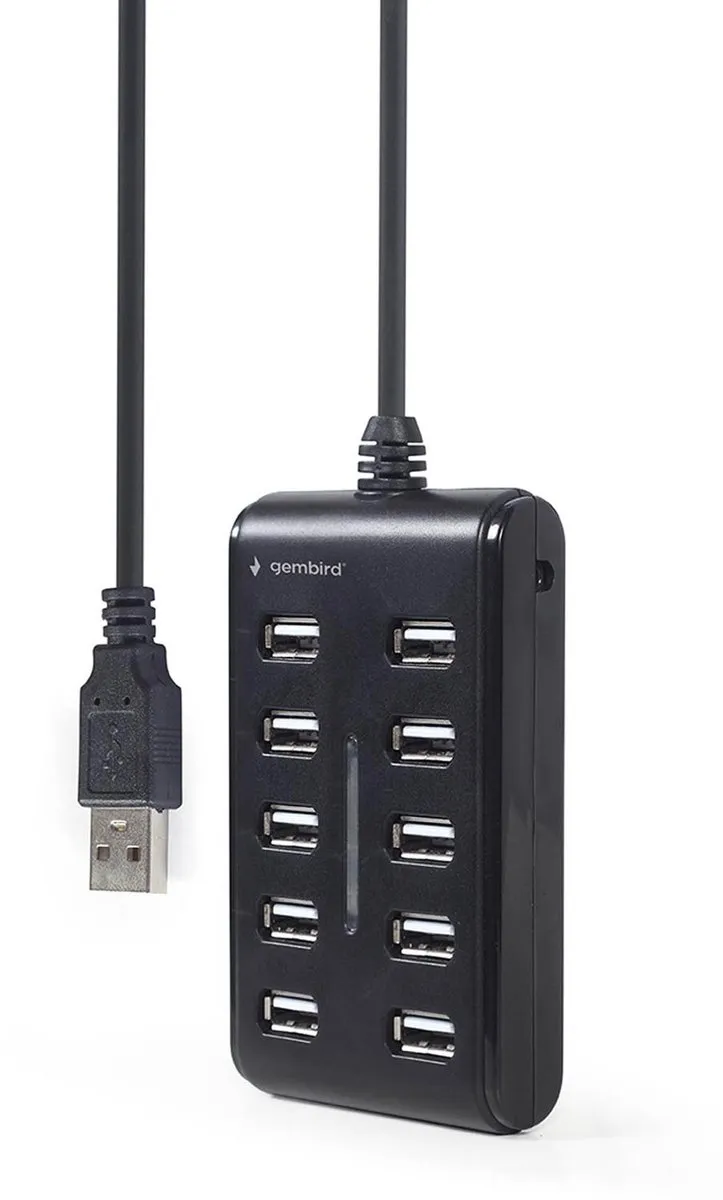 Gembird 10-Poorts USB 2.0 Hub