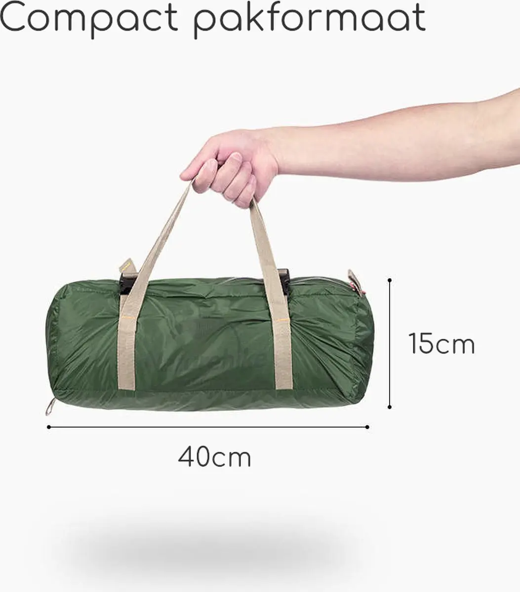 Naturehike Spider 1-persoons tent - 20D nylon - Donkergroen - afbeelding 4 van 6