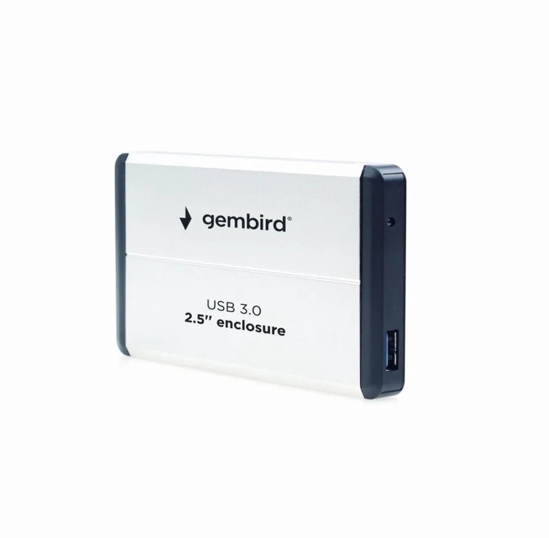Gembird EE2-U3S-2-S Harddiskbehuizing 2.5" SATA - USB 3.0 - Zilver - afbeelding 6 van 6