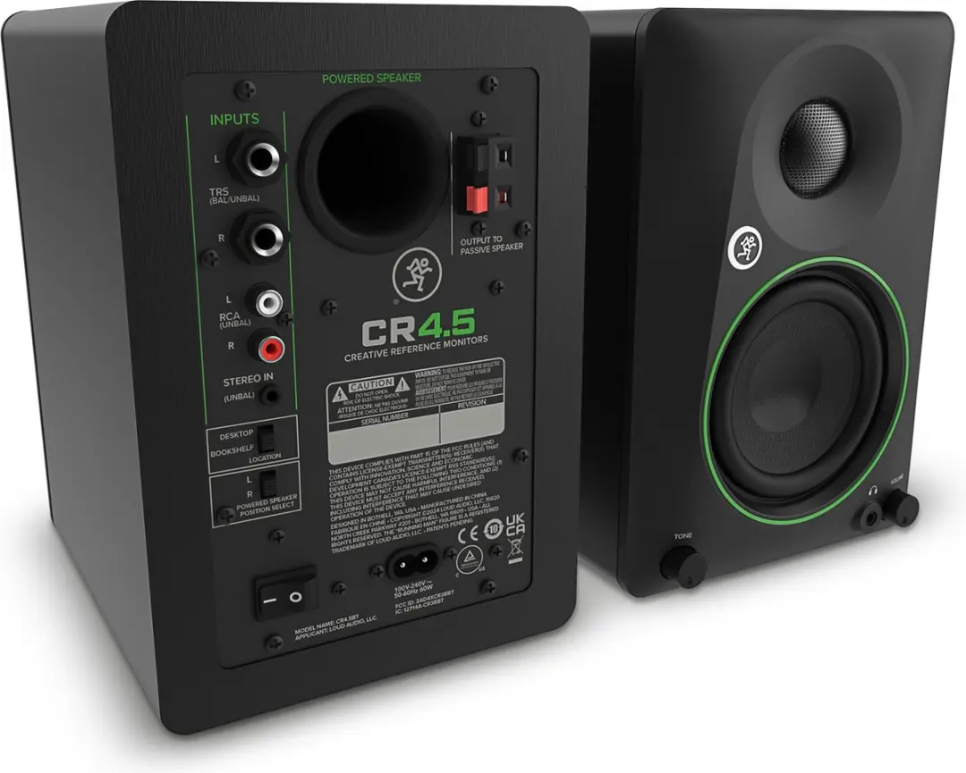 Mackie CR4.5 REC0016820-000 Actieve Studiomonitoren - Zwart - afbeelding 4 van 5