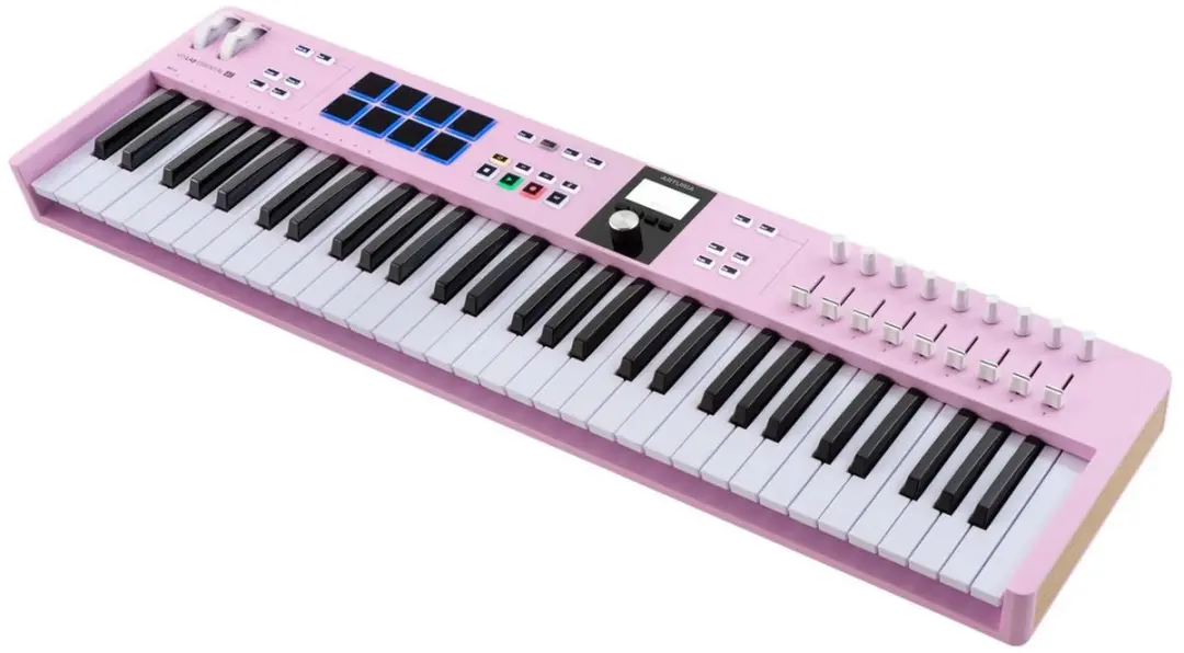 Arturia KeyLab Essential mk3 61 MIDI-keyboard - Rose Quartz - afbeelding 4 van 6
