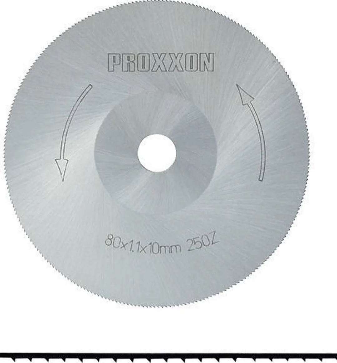 Proxxon Cirkelzaagblad HSS Ø80mm Asgat 10mm