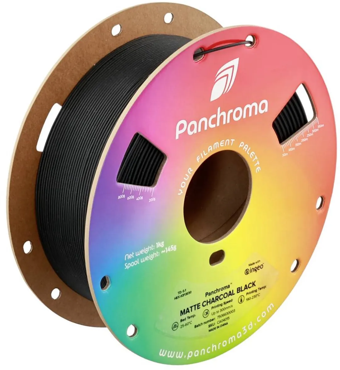 Polymaker Panchroma Matte Filament PLA 1.75mm 1000g - Charcoal Black