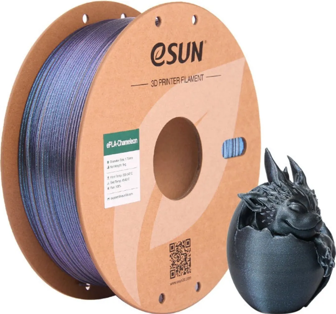 ESUN ePLA-Chameleon Techzwart 1.75mm 3D-printerfilament 1kg