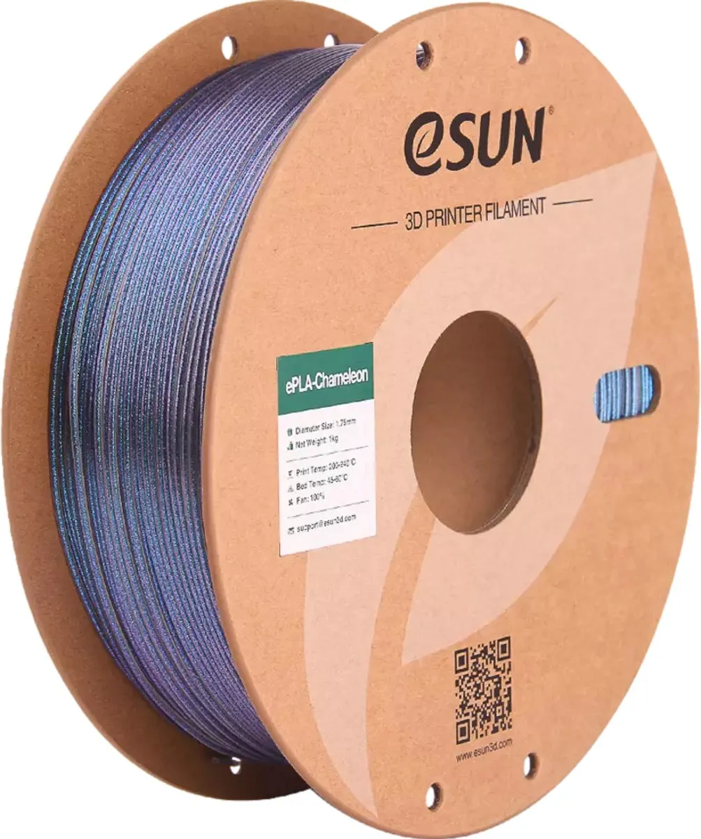 ESUN ePLA-Chameleon Techzwart 1.75mm 3D-printerfilament 1kg