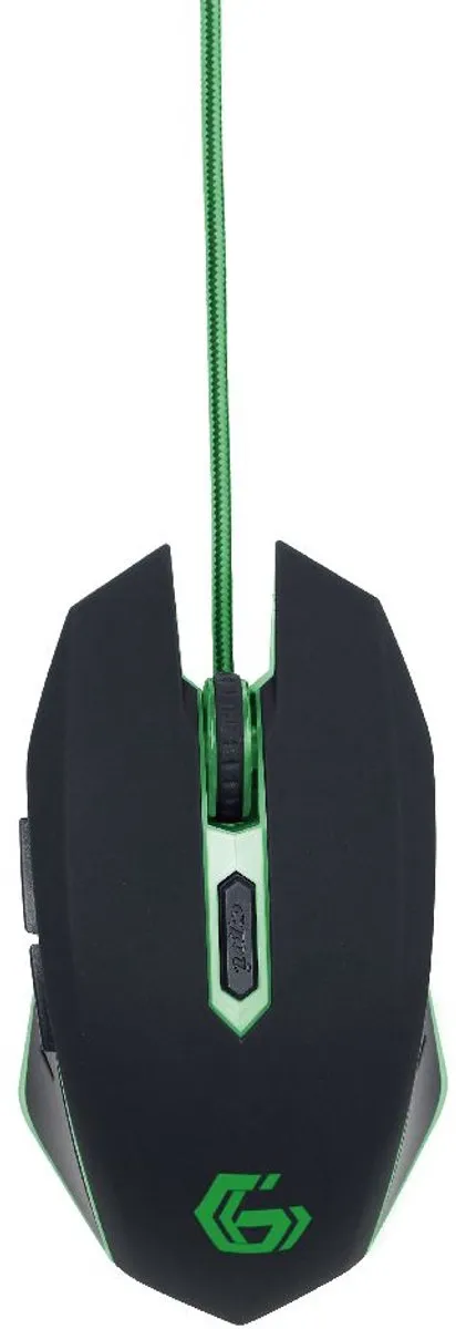 Gembird MUSG-001-G Gaming Muis - Zwart/Groen - afbeelding 6 van 6