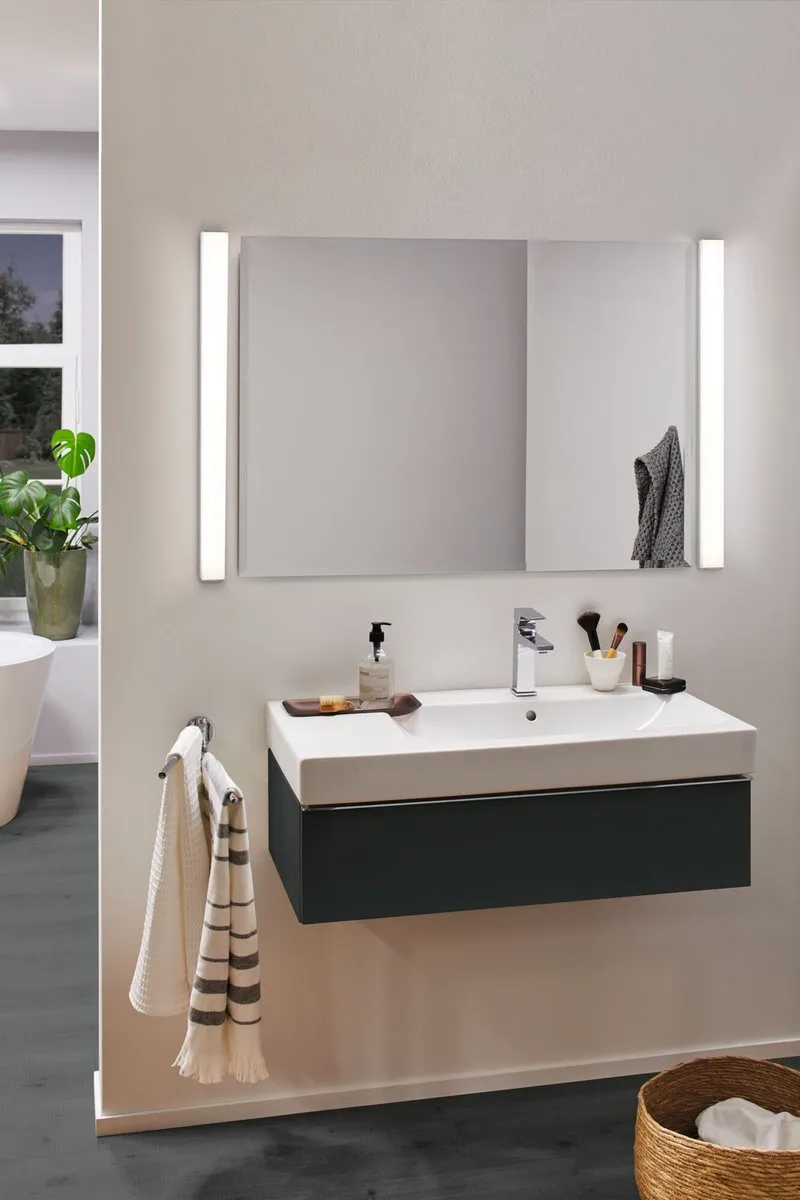 Paulmann LED-spiegellamp Tova IP44 Tunable White 800lm - Chroom/Wit