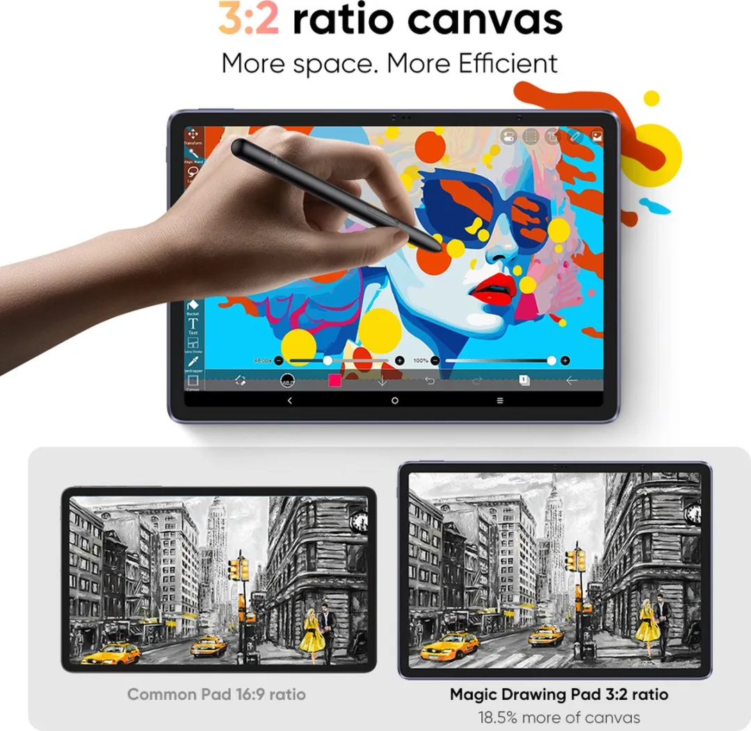 XPPen Magic Drawing Pad Tekentablet 12,2 inch - Zwart - afbeelding 6 van 6
