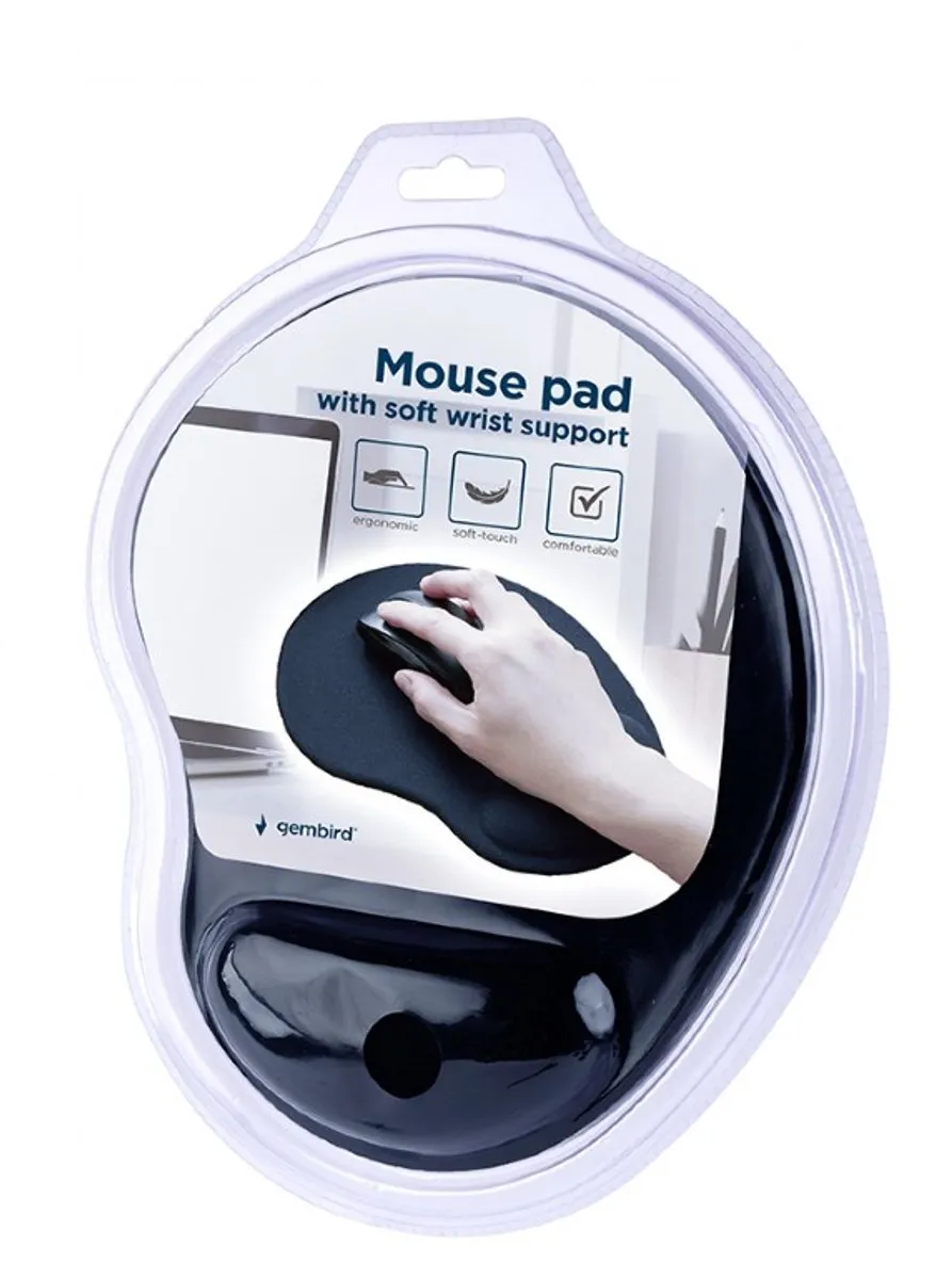 Gembird Ergonomische Muismat MP-ERGO-01 - Zwart