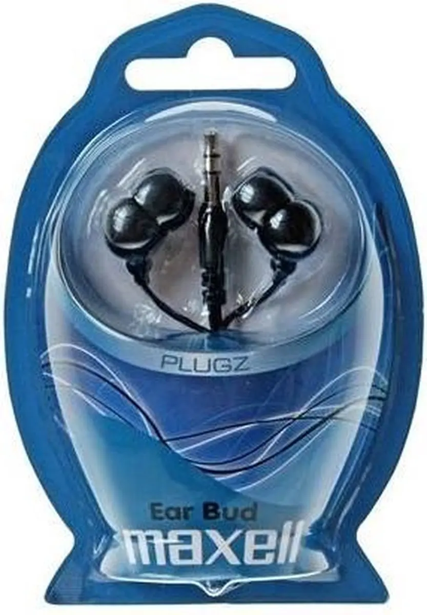 Maxell PLUGZ 303459 In-ear Koptelefoon - Zwart - afbeelding 3 van 3