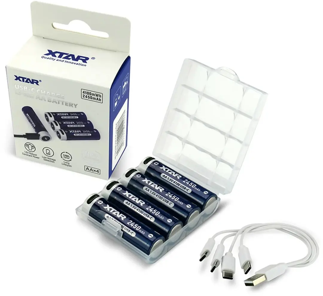 Xtar AA Li-ion Oplaadbare Batterij 2450mAh