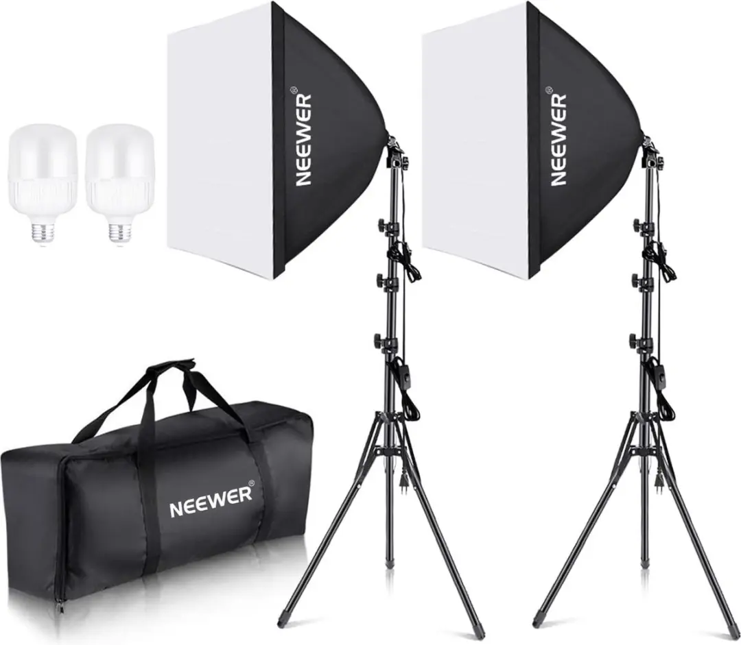 Softbox Set 60x60 cm met E27 Fitting