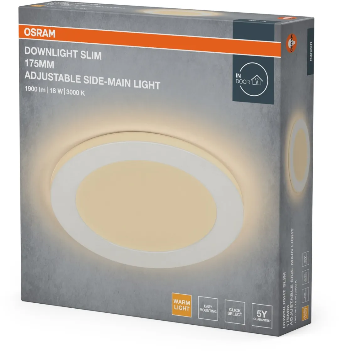 Osram Essential LED Downlight 18W 175mm - Warm wit 3000K