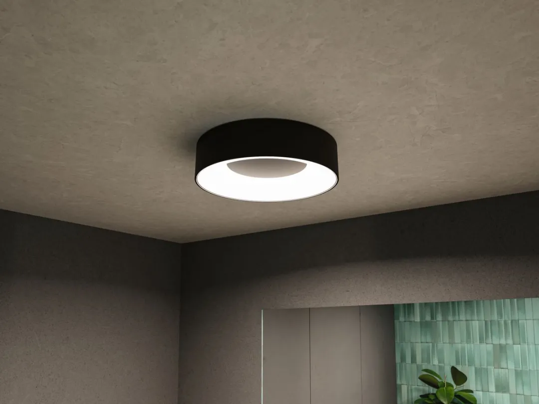 Paulmann Casca LED Plafondlamp IP44 1500lm - Zwart mat