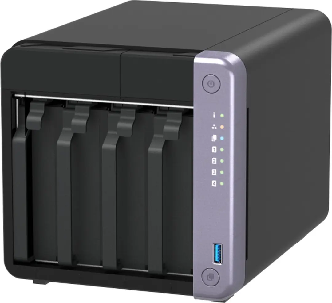 QNAP TS-432X-4G NAS - 4Bays - 4Kern - Zwart - afbeelding 6 van 6