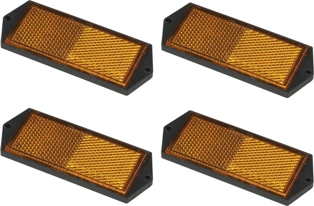 ProPlus Reflector - set 4x - oranje - schroefbevestiging - 104 x 40 mm
