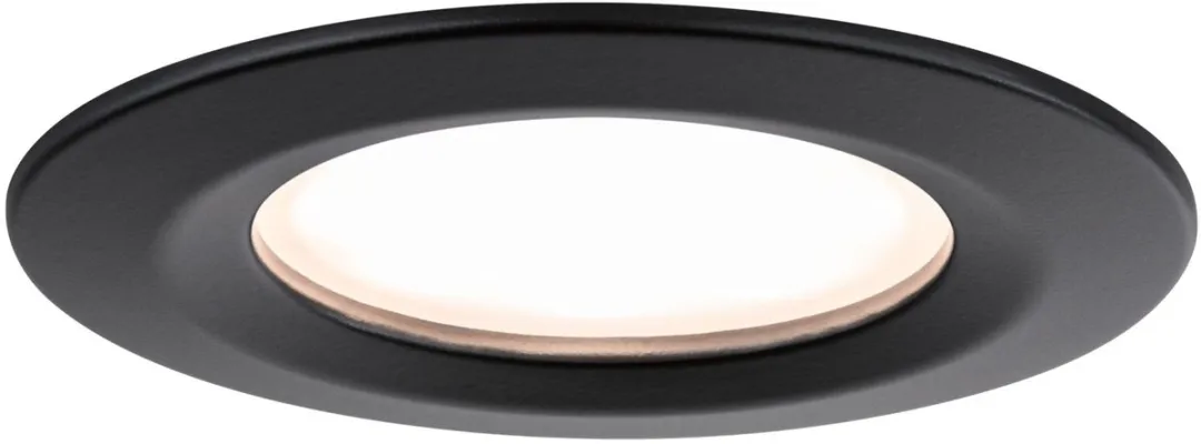 Paulmann Nova Plus Coin Basisset LED-inbouwlamp 3x6W 470lm 2700K - Zwart mat
