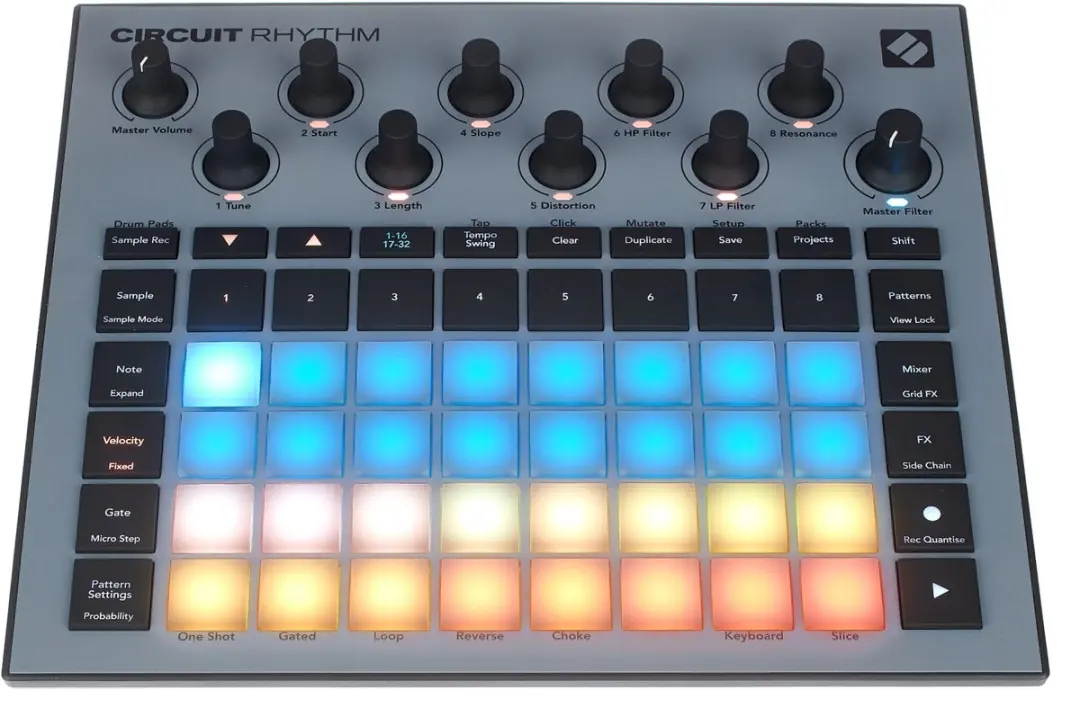 Novation Circuit Rhythm AMS-CIRCUIT-RHYTHM Groovebox - Zwart - afbeelding 4 van 6