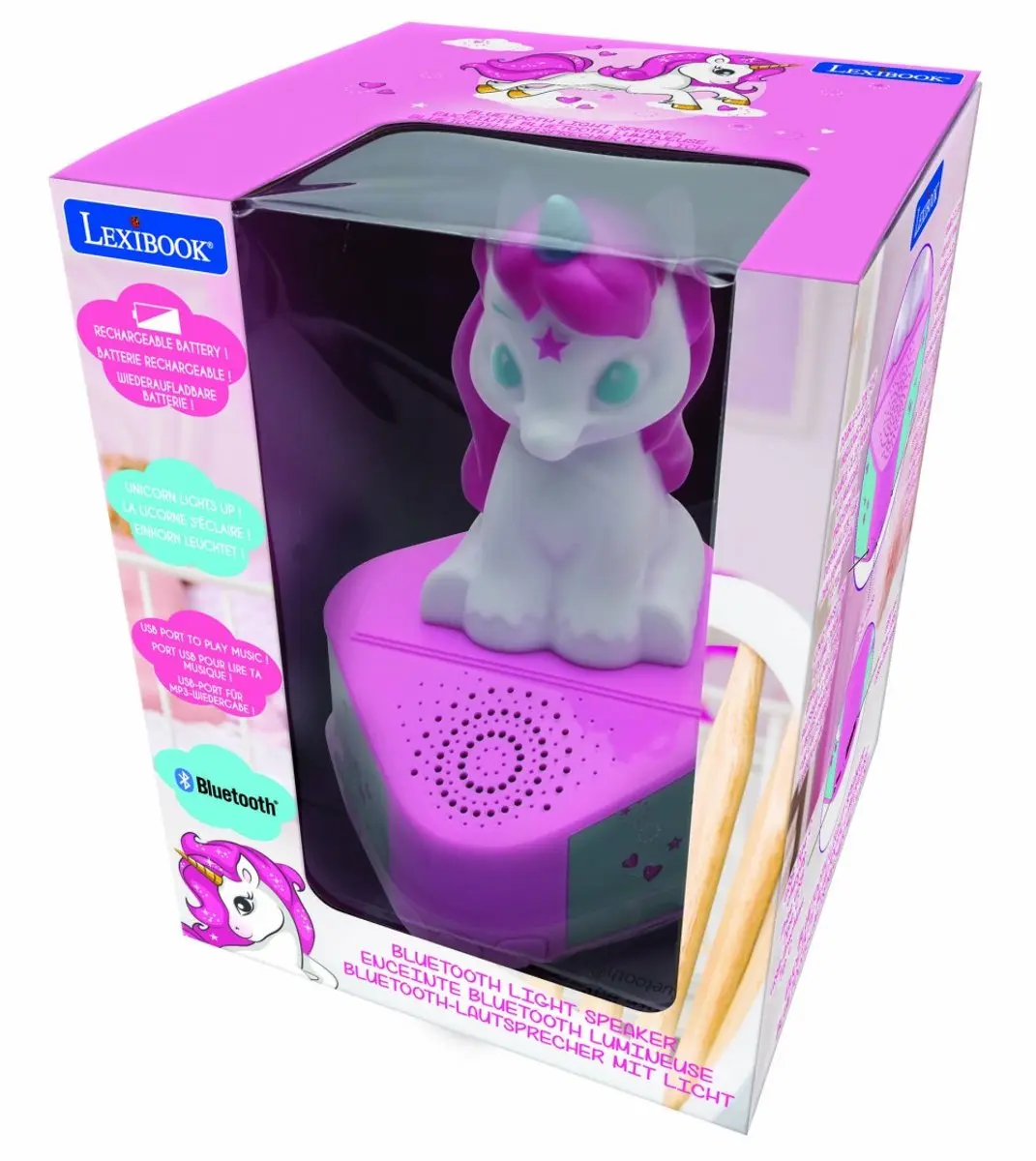 Lexibook BTD80UNI Bluetooth Luidspreker Unicorn