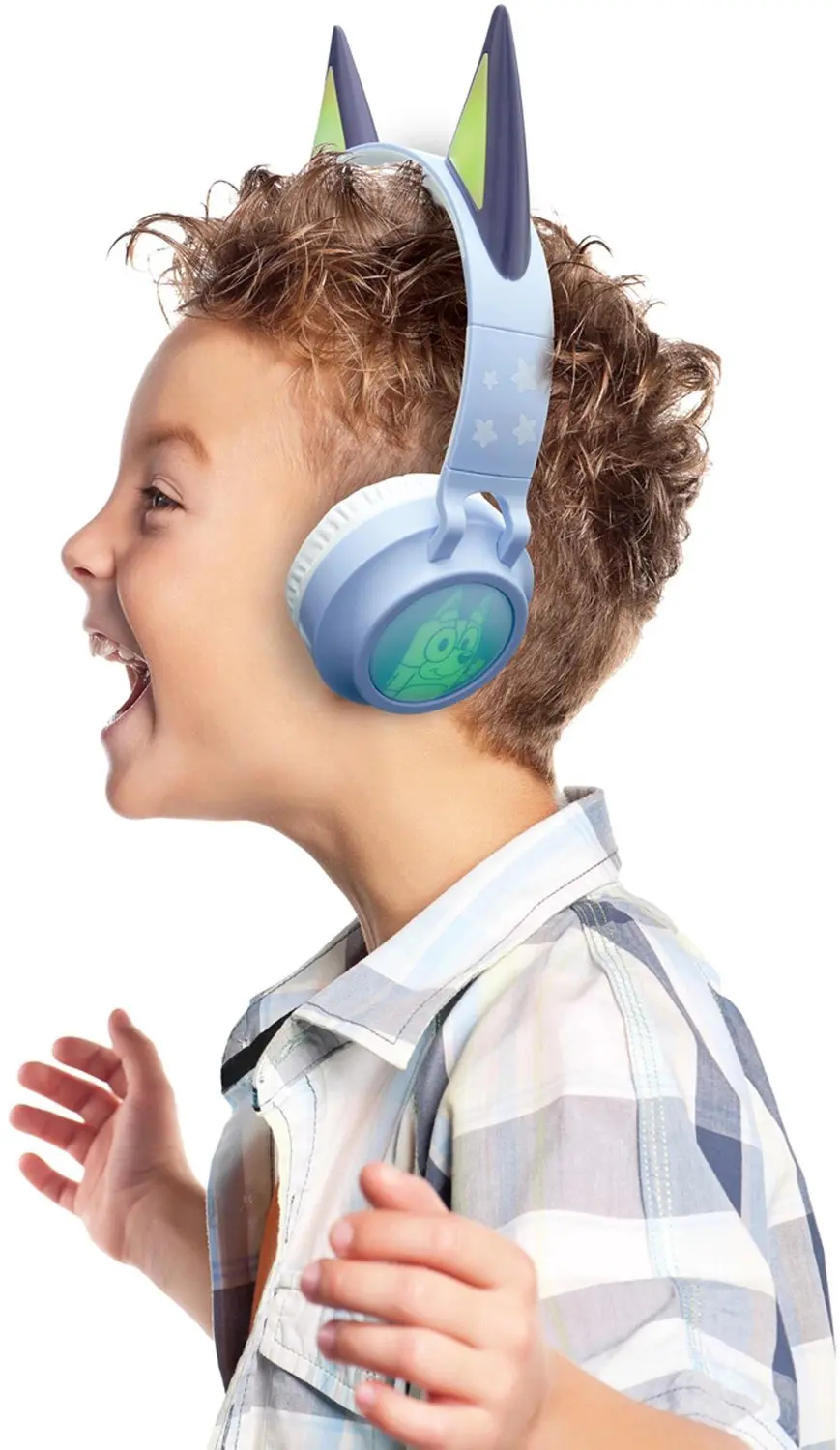 3D Bluey design Bluetooth® en Bedrade Opvouwbare Koptelefoon met veilige volumebeperking - afbeelding 5 van 6