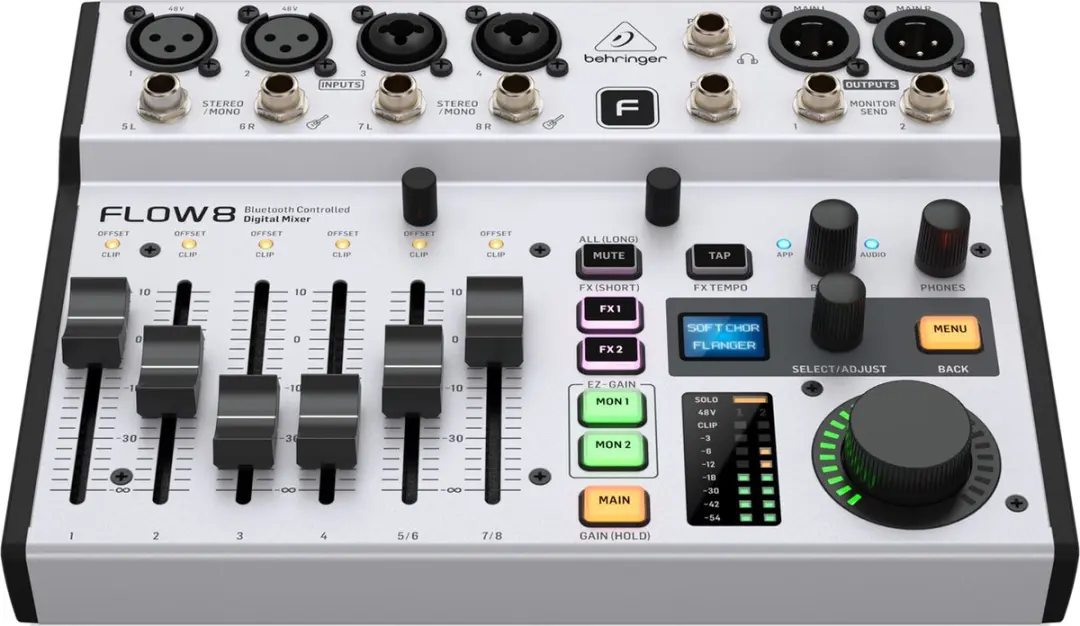 Behringer Flow 8 FLOW8 Digitale Mixer - Zwart - afbeelding 4 van 6