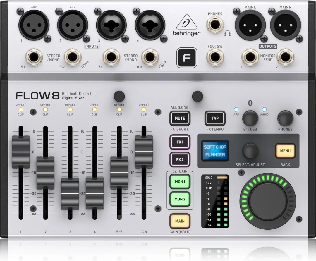Behringer Flow 8 FLOW8 Digitale Mixer - Zwart - afbeelding 2 van 6