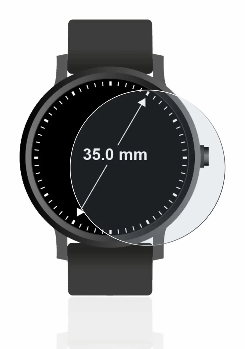 upscreen Screenprotector voor Horloges ø35mm Mat - 2900919 - afbeelding 5 van 6