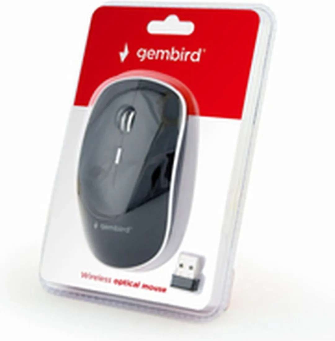 Gembird MUSW-4B-01 Draadloze USB Muis 4 Knoppen - 800-1600 DPI - Zwart