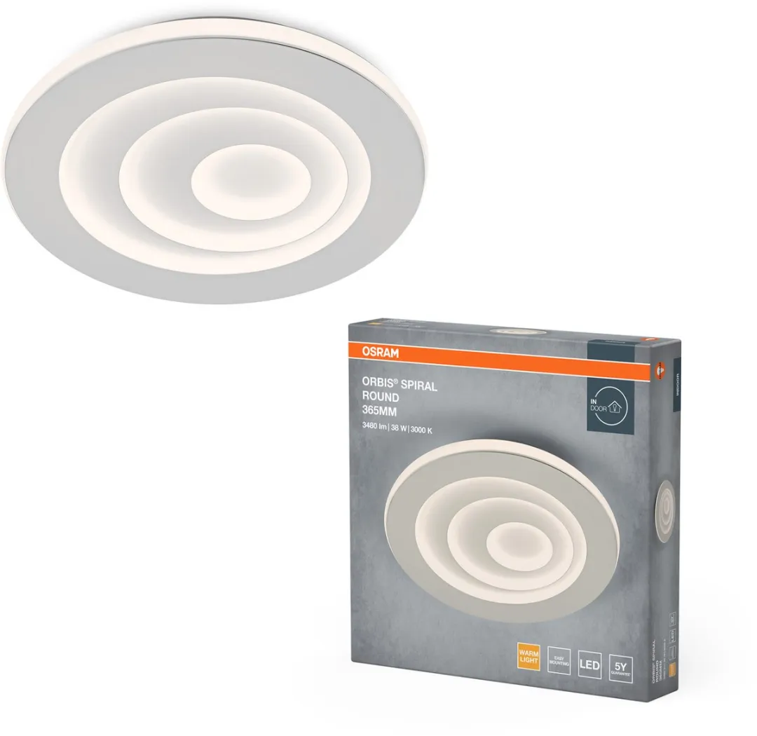 Osram Orbis Spiral Round LED Plafondlamp 365mm - 38W 2400lm Warmwit