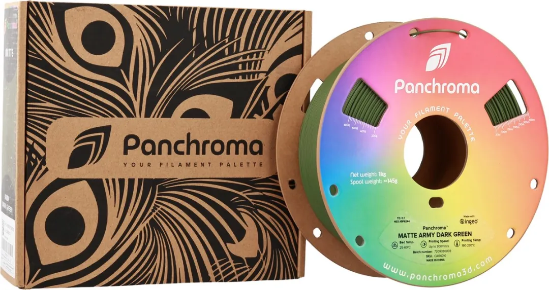 Polymaker Panchroma Matte PLA Filament 1.75mm - 1000g Army Dark Green