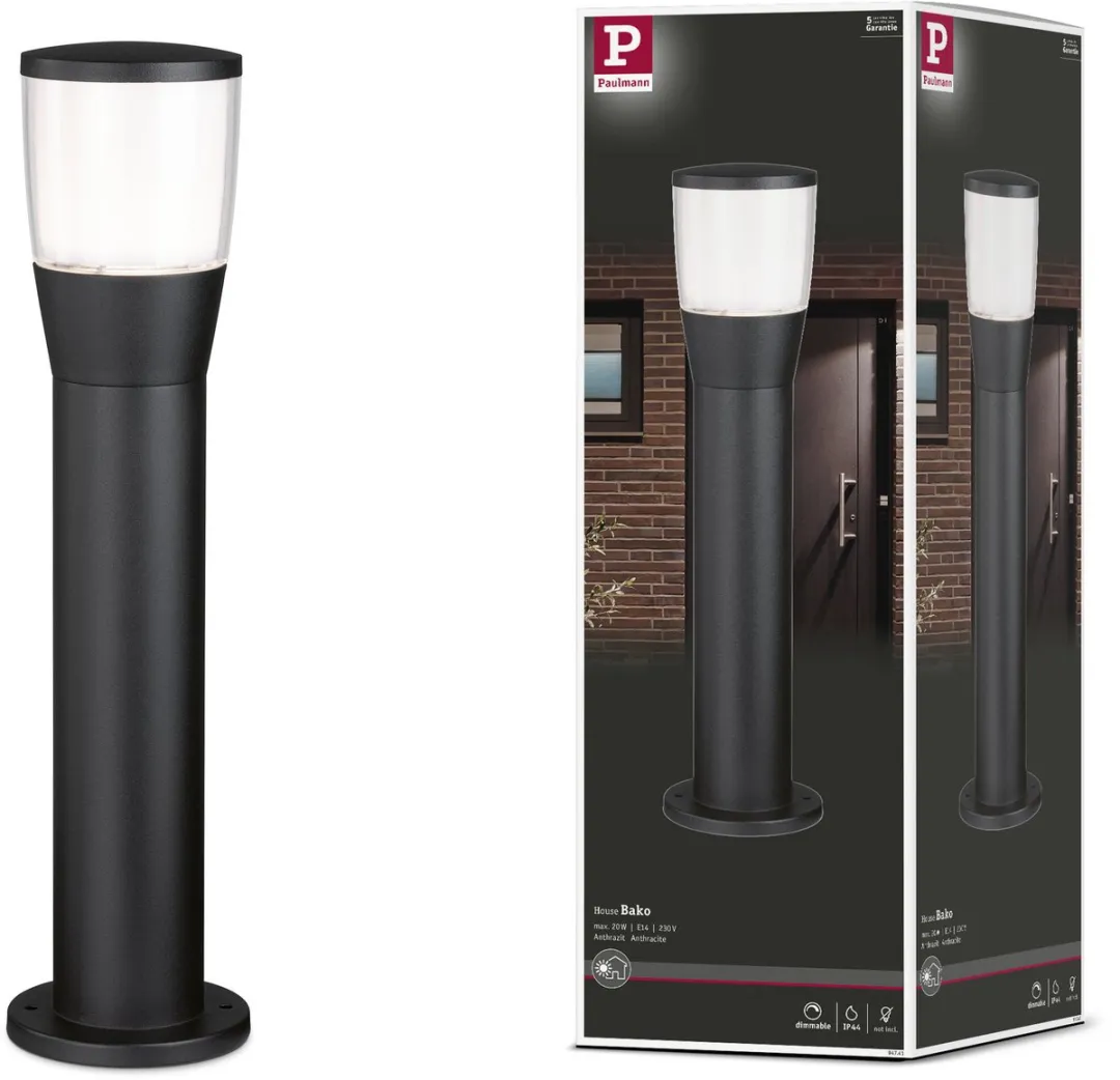 Paulmann LED Bolderlamp Bako Antraciet IP44 500mm