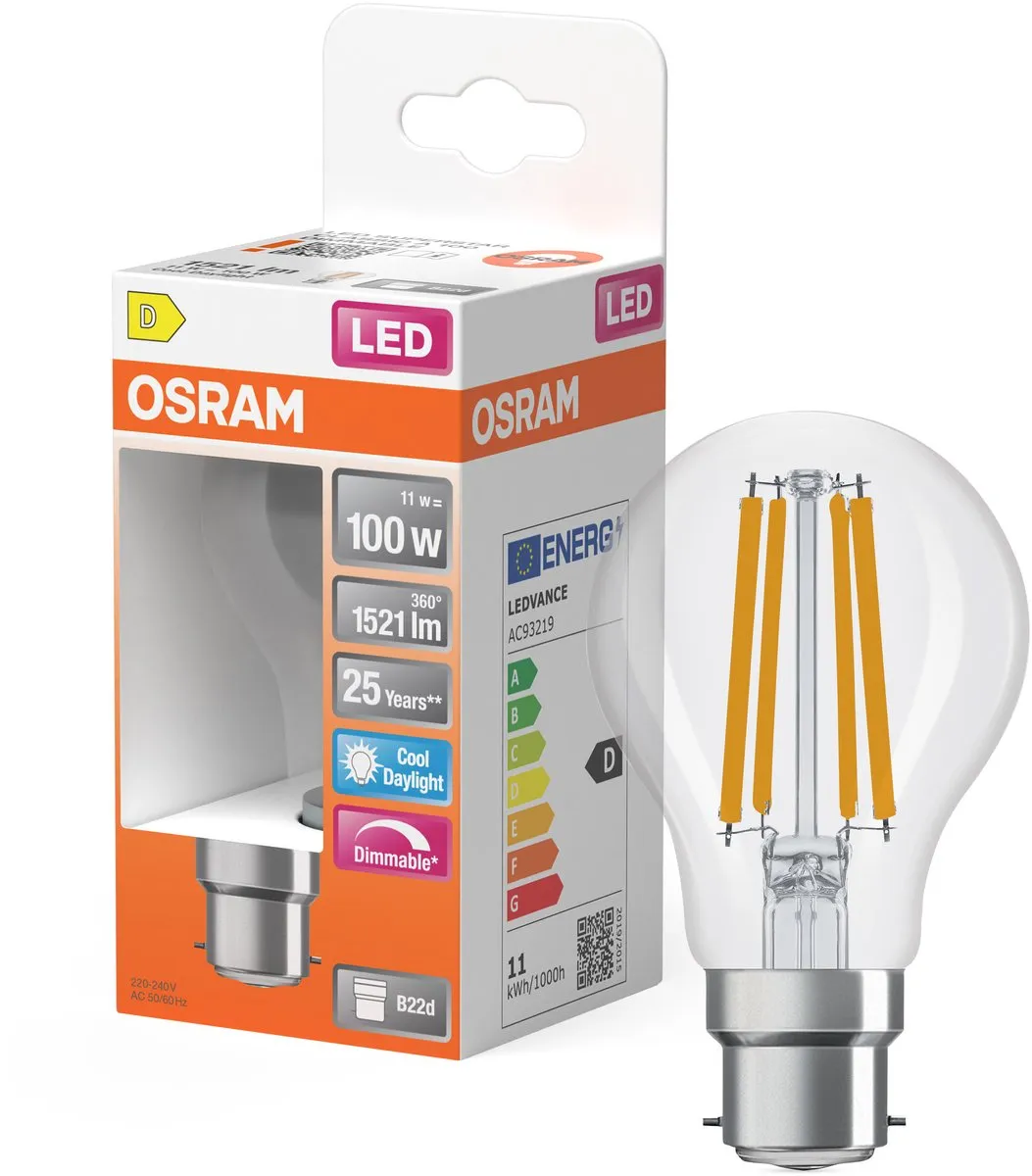 Osram LED-lamp Superstar Classic A100 11W B22d - 1521 Lm - Helder