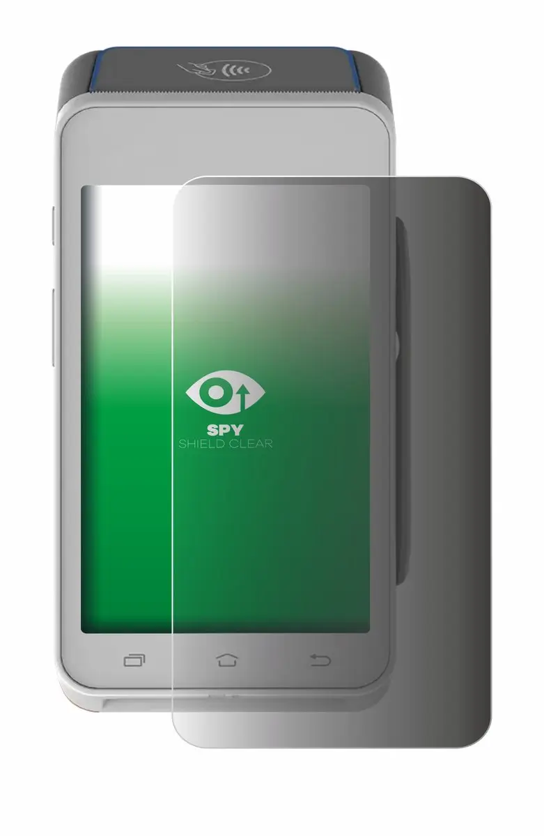 upscreen Spy Shield Privacy Screenprotector voor Pax A910S - Transparant - afbeelding 5 van 6