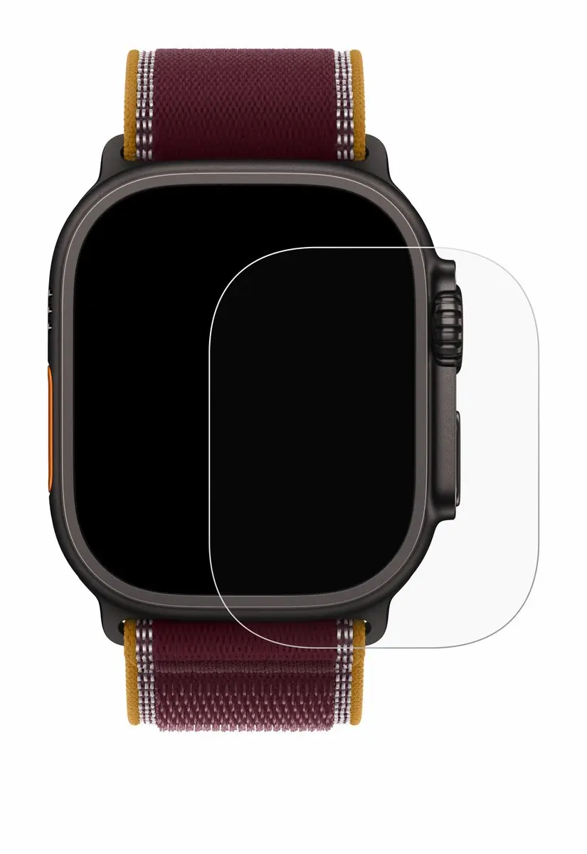 Upscreen Screenprotector Apple Watch Ultra 4 49mm - Transparant - afbeelding 5 van 6