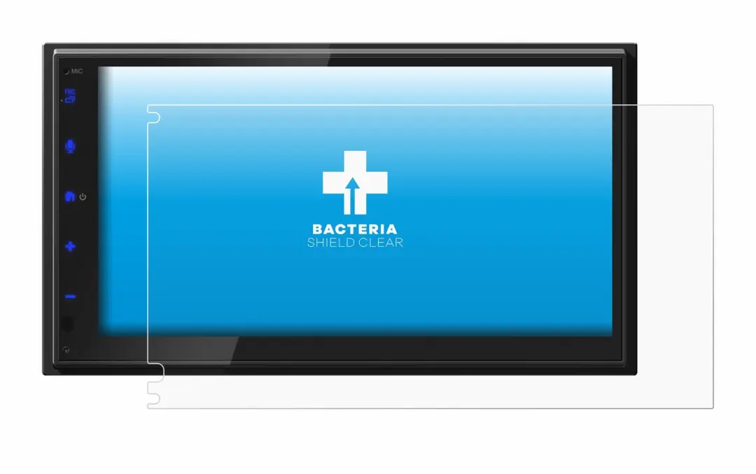 upscreen Screenprotector voor JVC KW-593BT - Transparant - afbeelding 4 van 5