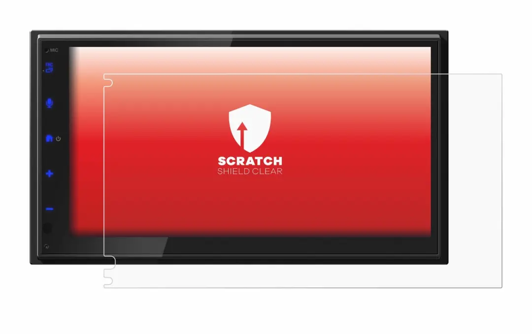 upscreen Screenprotector voor JVC KW-593BT - Transparant - afbeelding 5 van 6