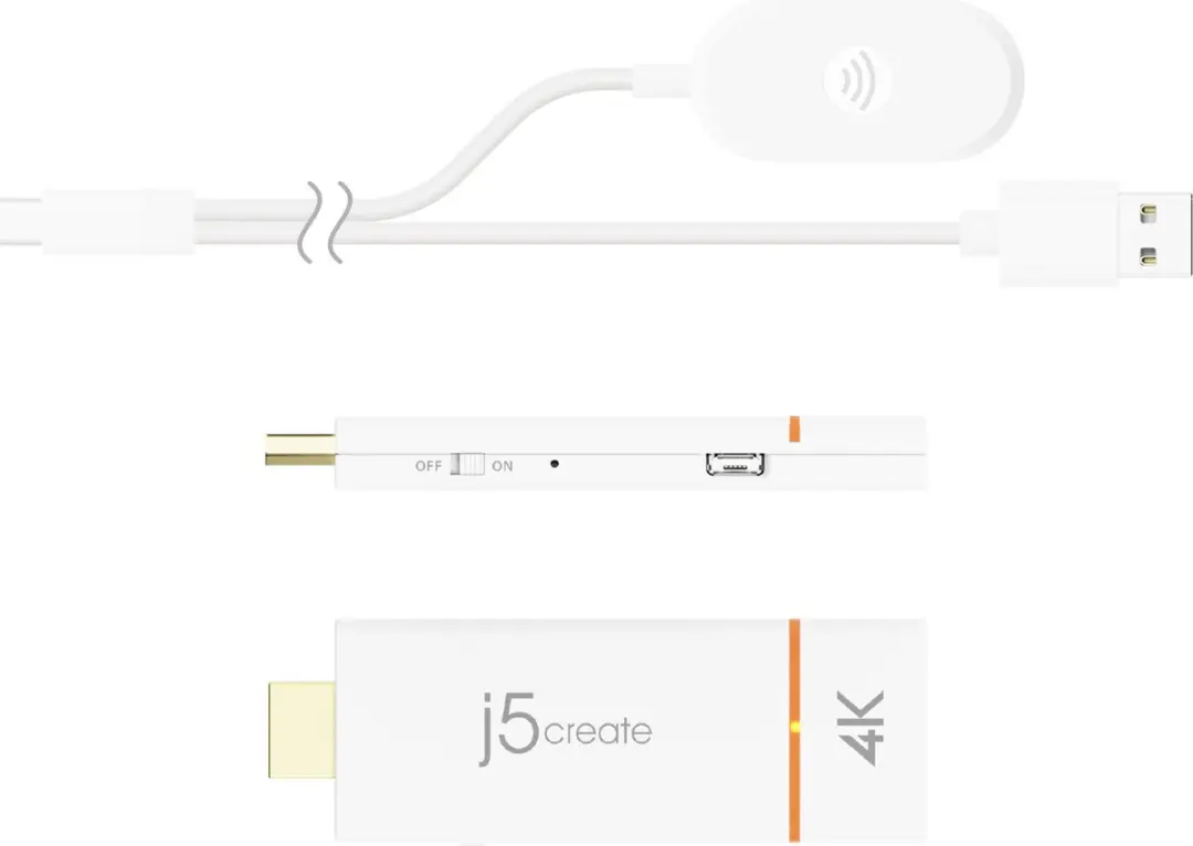 j5create JVAW76-N ScreenCast 4K HDMI Draadloze Display Adapter - afbeelding 2 van 6