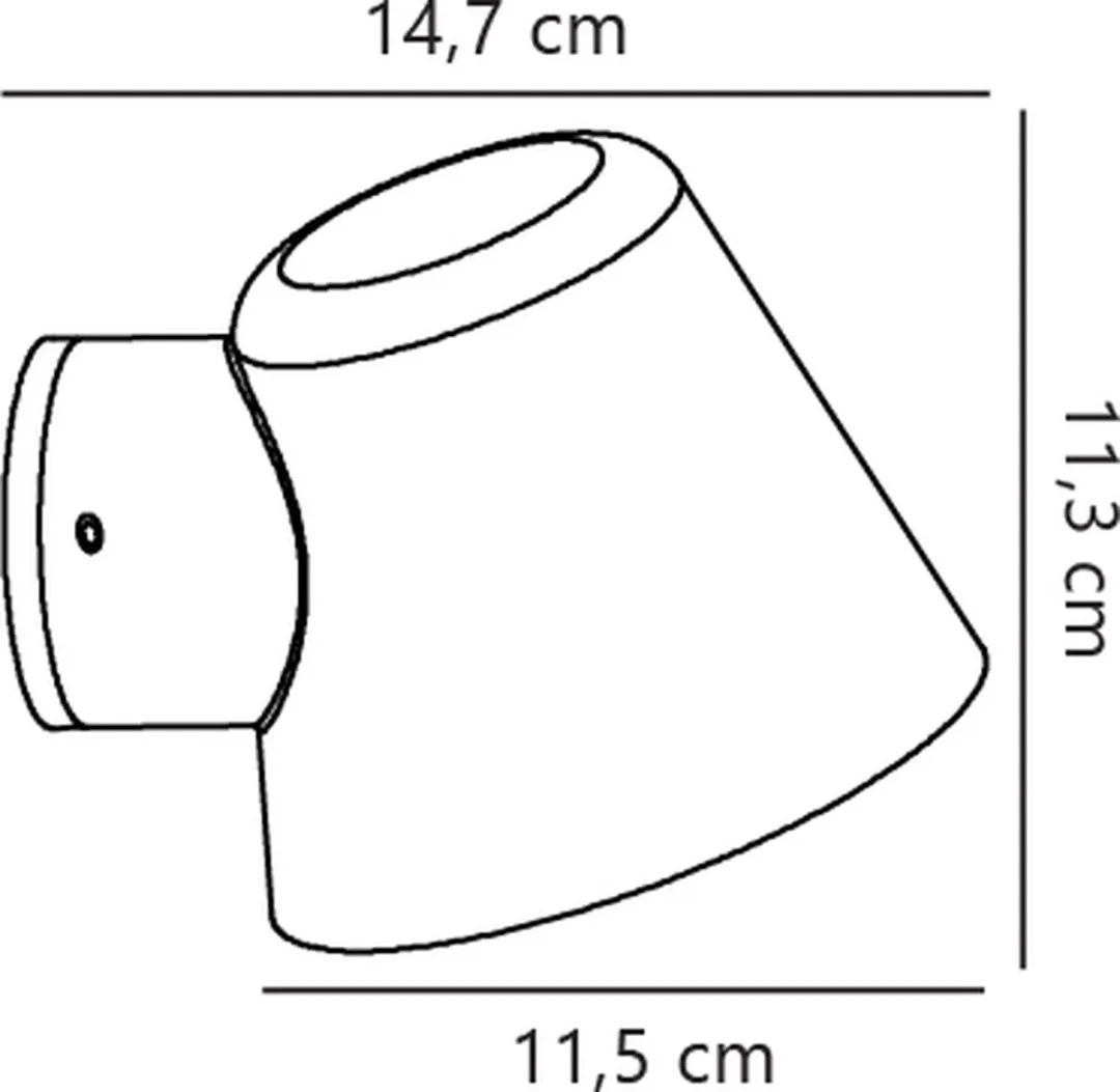 Nordlux Aleria Wandlamp - 1 Lichtpunt - 6cm - Zwart - afbeelding 6 van 6