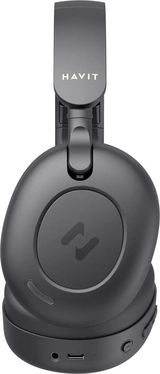 Havit H655BT Hybride ANC Draadloze Koptelefoon - Zwart - afbeelding 3 van 6