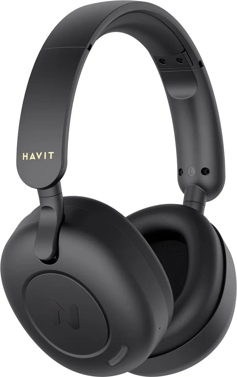 Havit H655BT Hybride ANC Draadloze Koptelefoon - Zwart - afbeelding 5 van 6