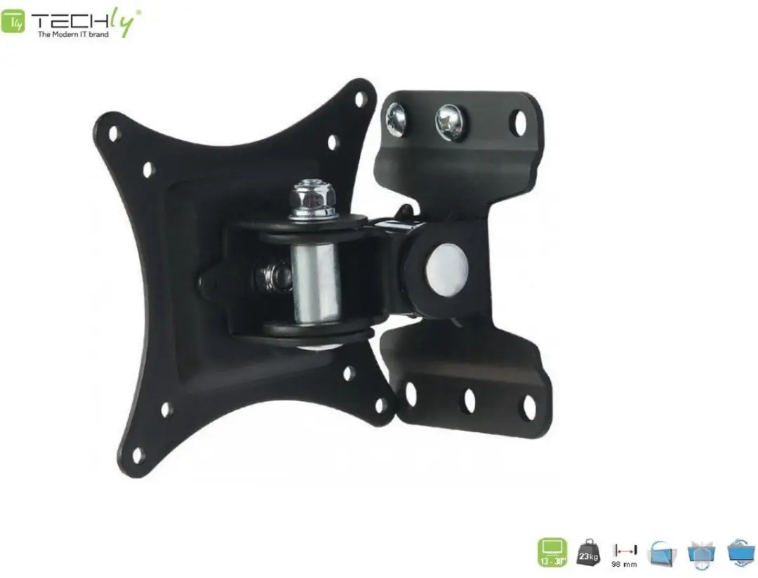 Techly ICA-LCD-201BK TV-bevestiging - Zwart - afbeelding 3 van 6