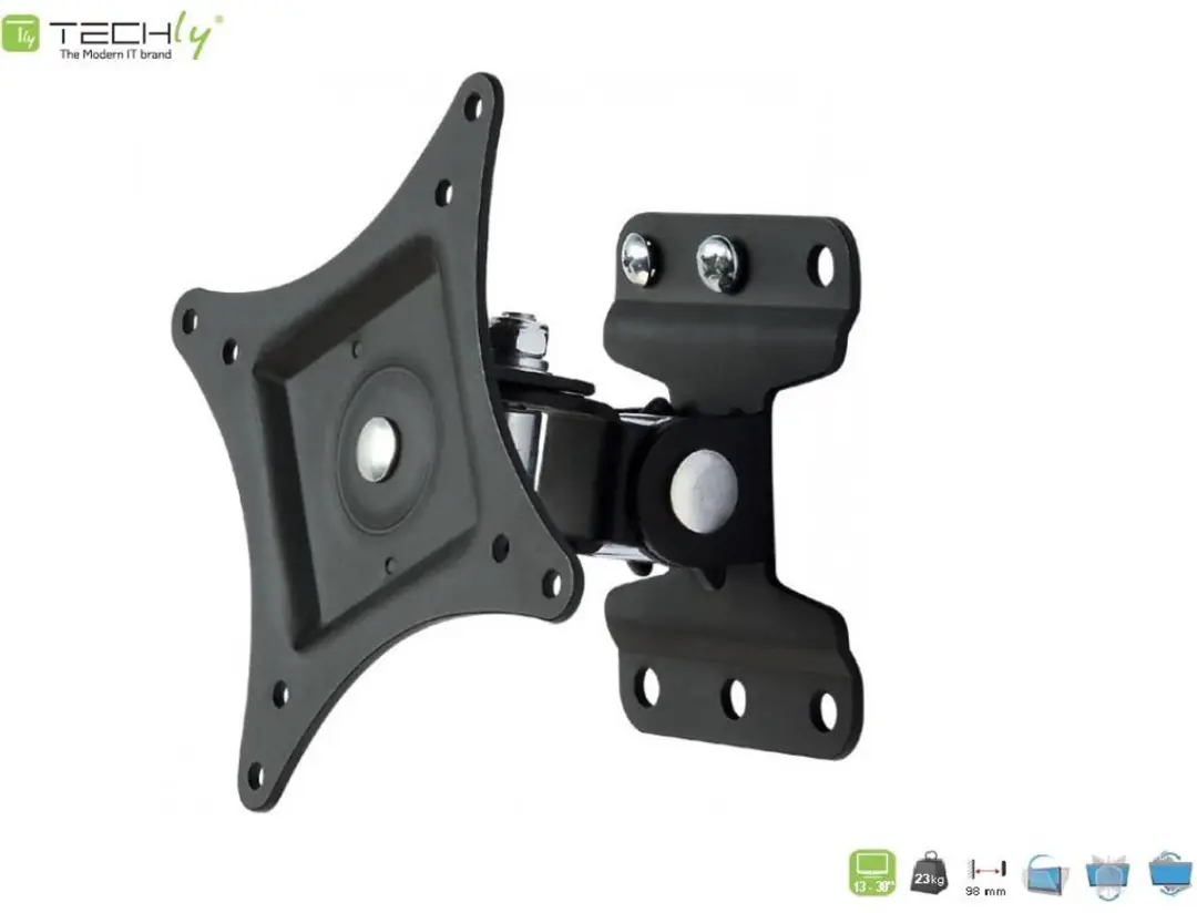 Techly ICA-LCD-201BK TV-bevestiging - Zwart - afbeelding 2 van 6