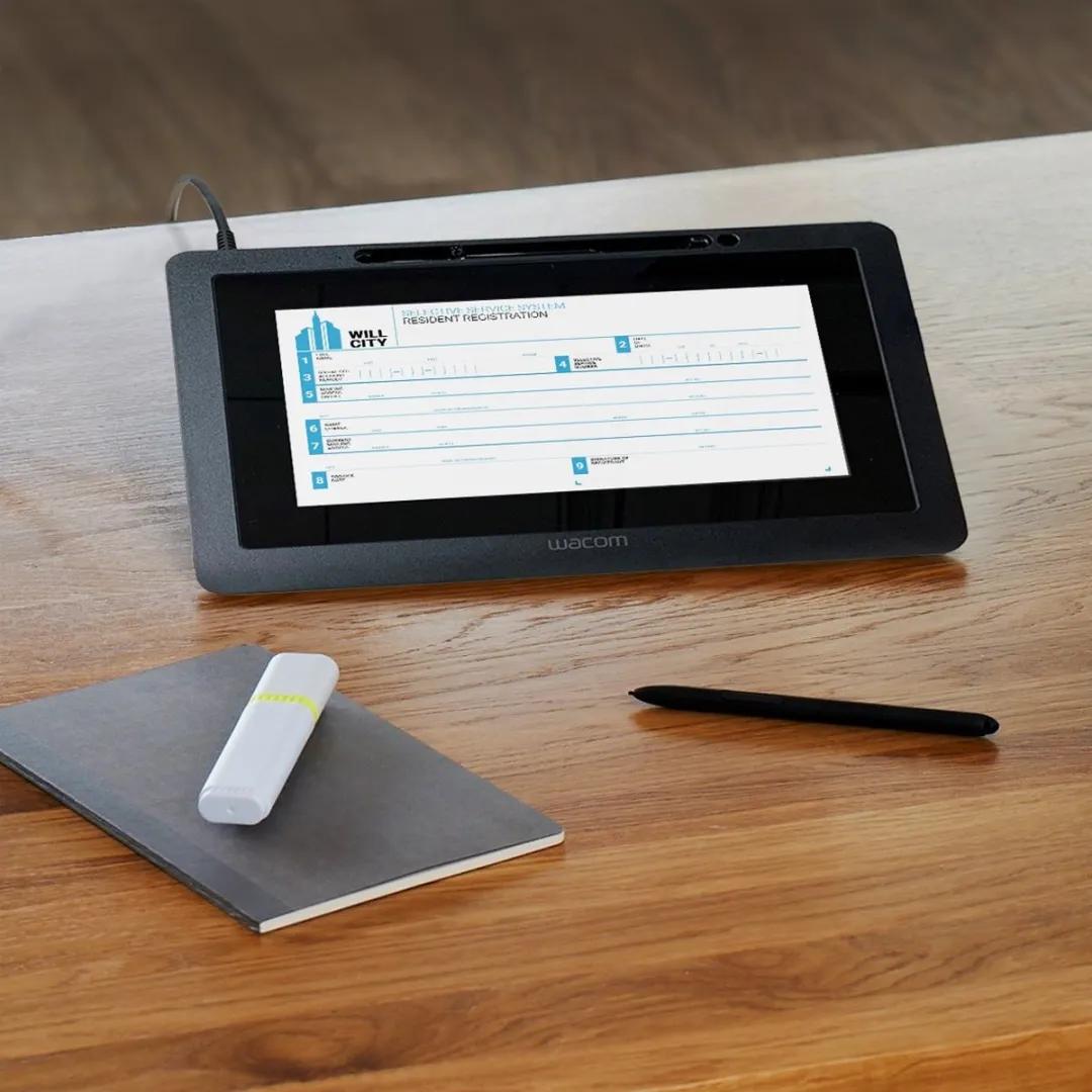 Wacom DTU-1031AX Tekentablet - 10.1" Display - Zwart