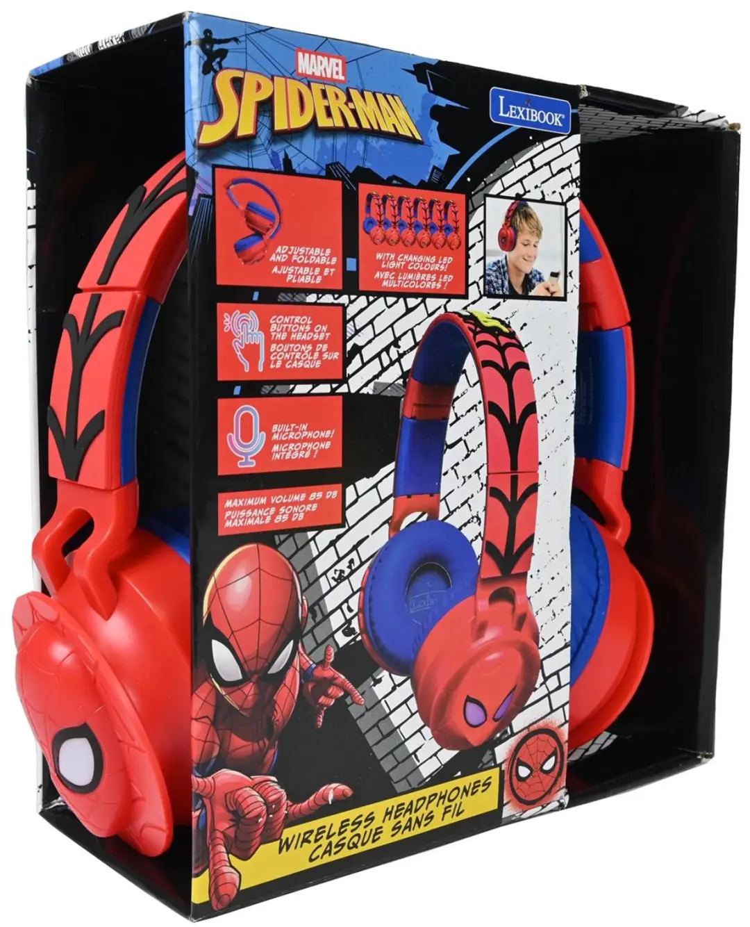 Lexibook Spider-Man Bluetooth Koptelefoon HPBT015SP - Rood - afbeelding 5 van 6