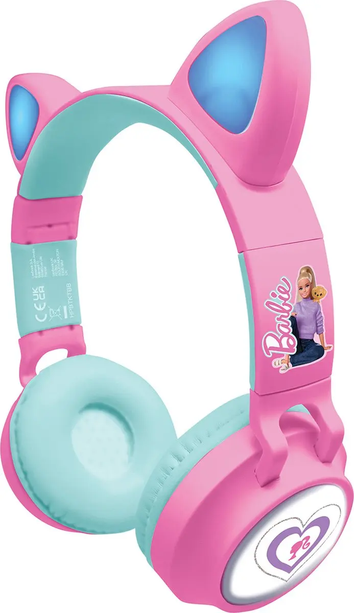 Lexibook Barbie Kattenoren Bluetooth Koptelefoon HPBTKTBB - afbeelding 6 van 6